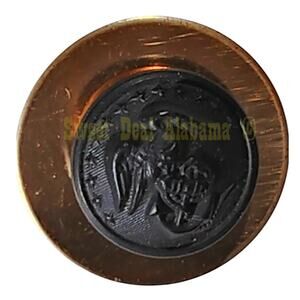 Waterbury Button Company- USMC Screw Post Button for Service Caps, 5/8"D